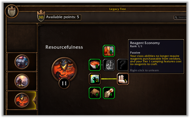 Legacy progression trees from Blizzard's WoW Forever panel recap